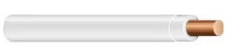12 AWG, THHN/THWN-2, Solid Copper, White, 1250'