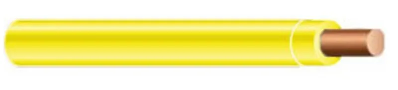 14 AWG, THHN/THWN-2, Solid Copper, Yellow, 1500'