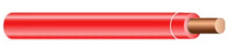 14 AWG, THHN/THWN-2, Solid Copper, Red, 1500'