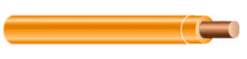 14 AWG, THHN/THWN-2, Solid Copper, Orange, 1500'