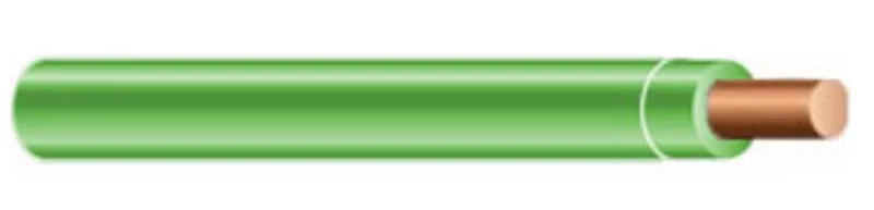 14 AWG, THHN/THWN-2, Solid Copper, Green, 1500'