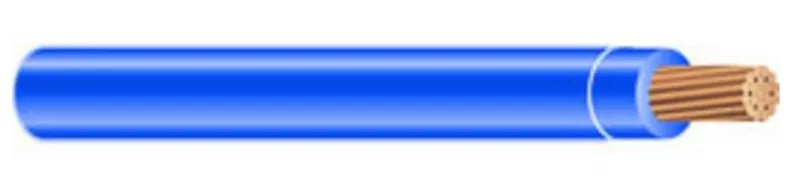 12 AWG THHN/THWN-2 Stranded Copper, Blue, 1250' Coil Pack