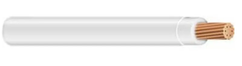 14 AWG, THHN/THWN-2, Stranded Copper, White, 1500'