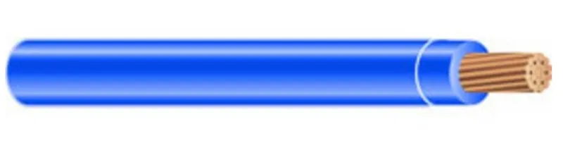 14 AWG, THHN/THWN-2, Stranded Copper, Blue, 1500'