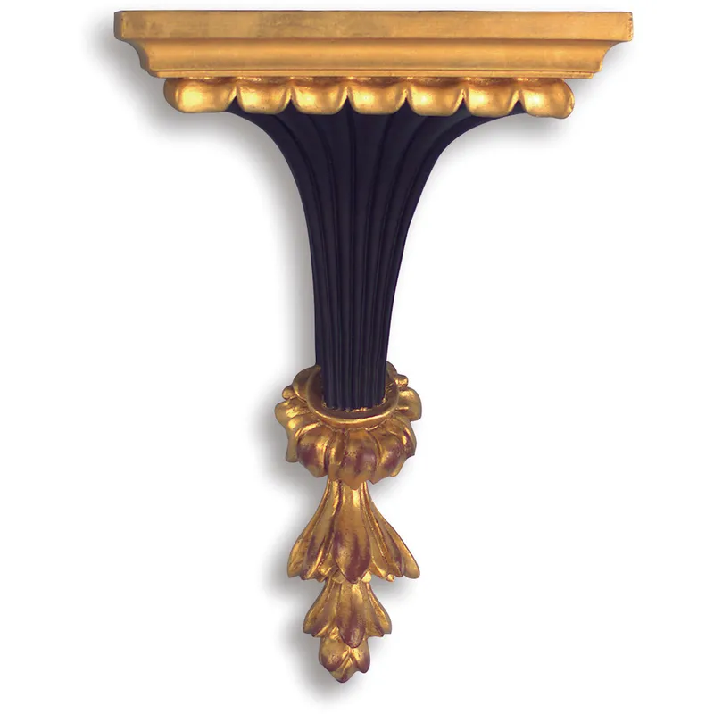 Chelsea House 10 inch Black/Gold Wall Bracket Wall Light