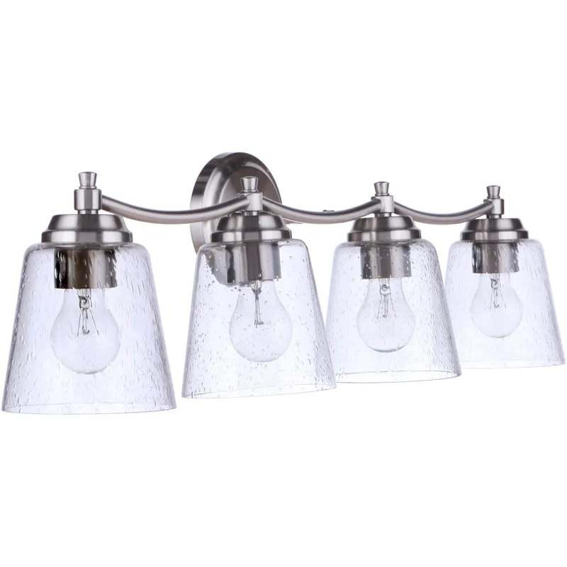 Tyler 4 Light 31 inch Brushed Polished Nickel Vanity Light Wall Light