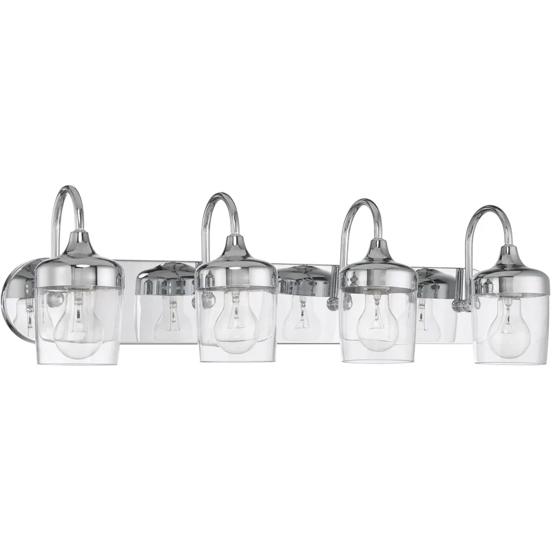 Wrenn 4 Light 30 inch Chrome Vanity Light Wall Light