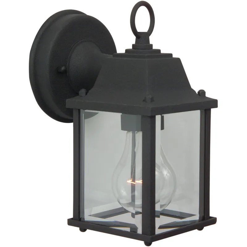 Coach Lights 1 Light 9 inch Textured Black Outdoor Wall Mount in Textured Matte Black, Incandescent, Small