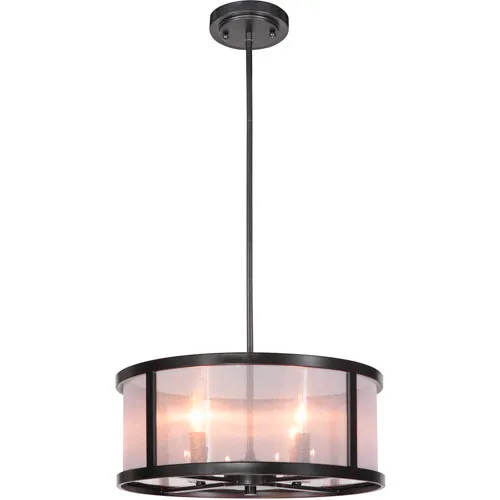 Danbury 4 Light 18 inch Matte Black Pendant Ceiling Light