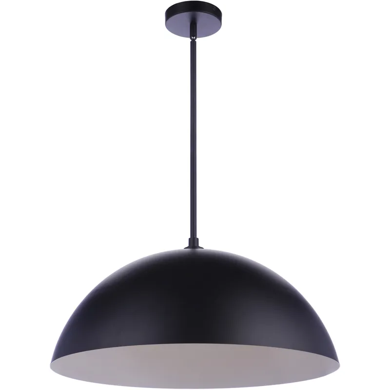 Sculptural Statement LED 23.25 inch Flat Black Pendant Ceiling Light
