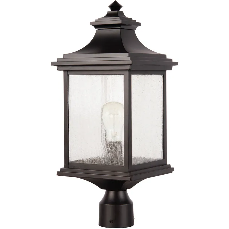 Gentry 1 Light 20 inch Midnight Outdoor Post Mount, Medium