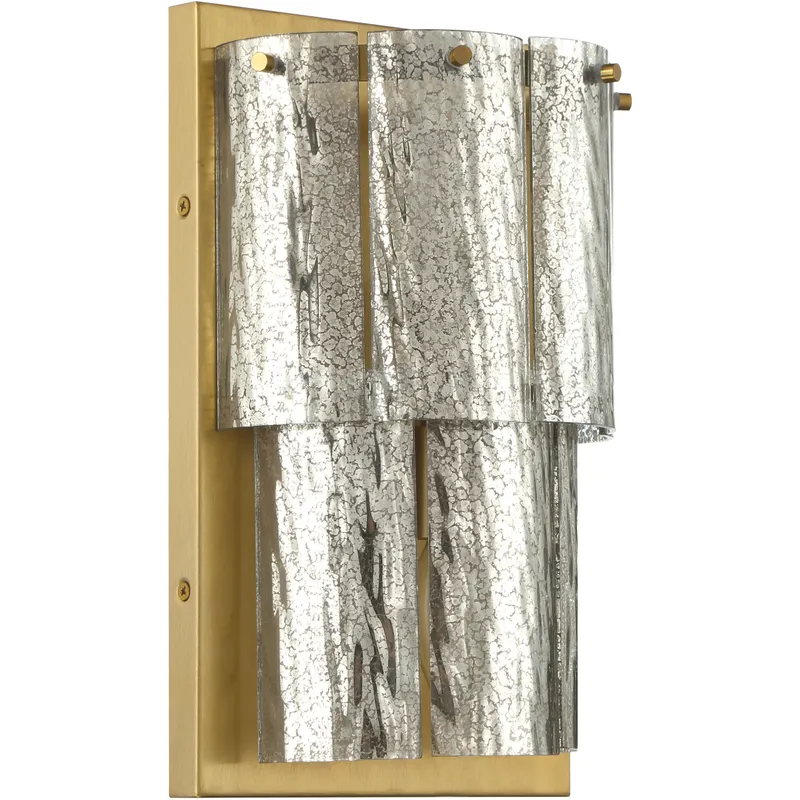 Museo 2 Light 8 inch Satin Brass Wall Sconce Wall Light