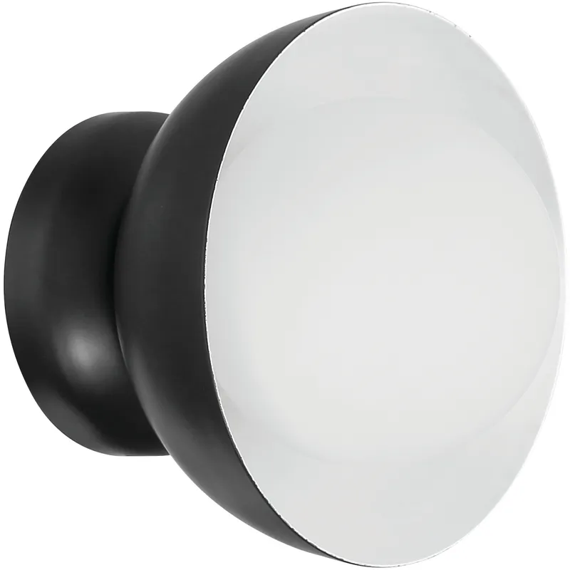 Ventura Dome 1 Light 7.63 inch Flat Black Wall Sconce Wall Light