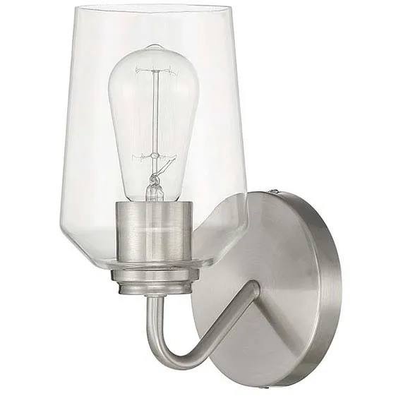 Shayna 1 Light 5 inch Brushed Polished Nickel Wall Sconce Wall Light