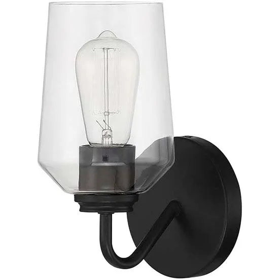 Shayna 1 Light 5 inch Flat Black Wall Sconce Wall Light