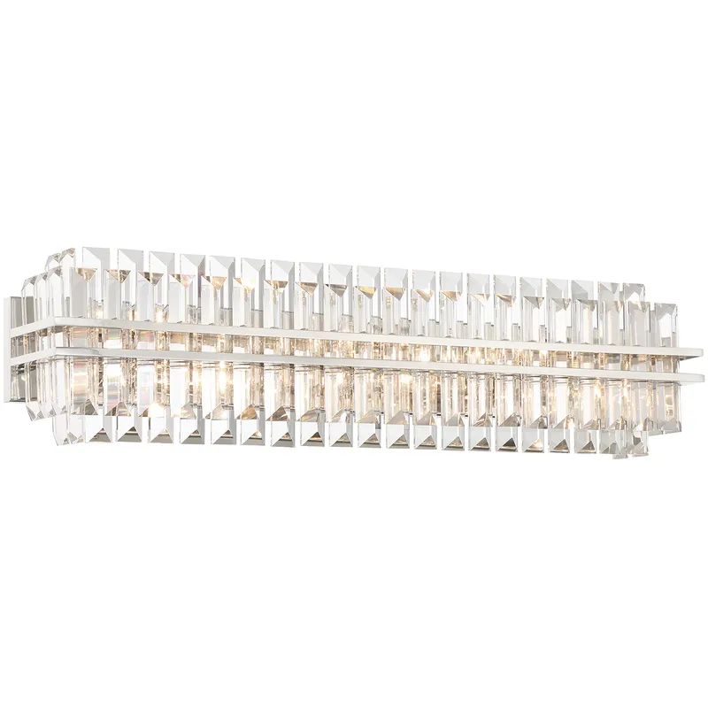 Hayes Bath Vanity Light Wall Light in Polished Nickel