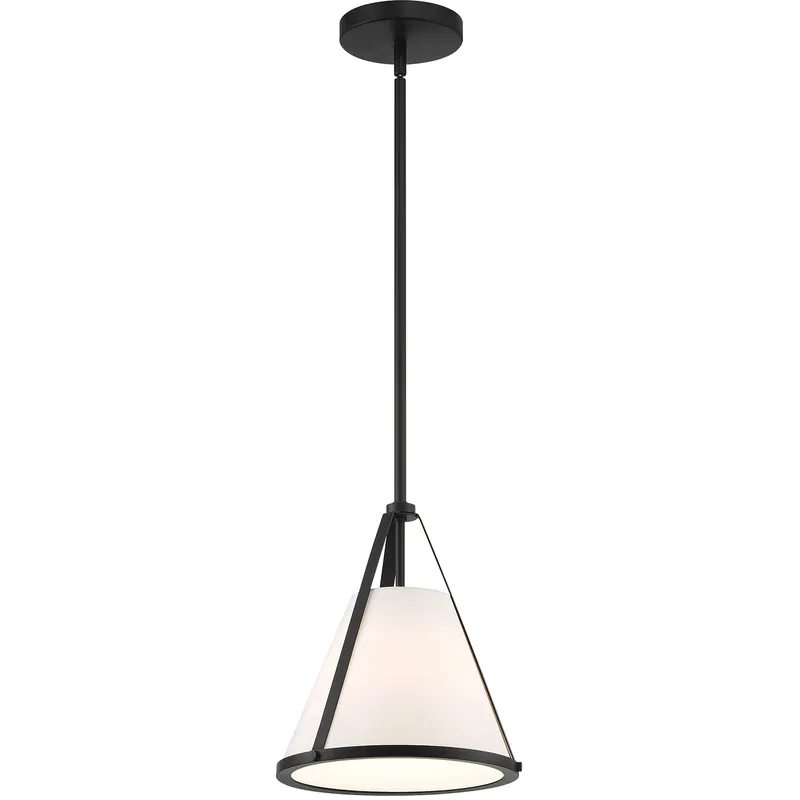 Fulton 1 Light 9.25 inch Black Mini Pendant Ceiling Light