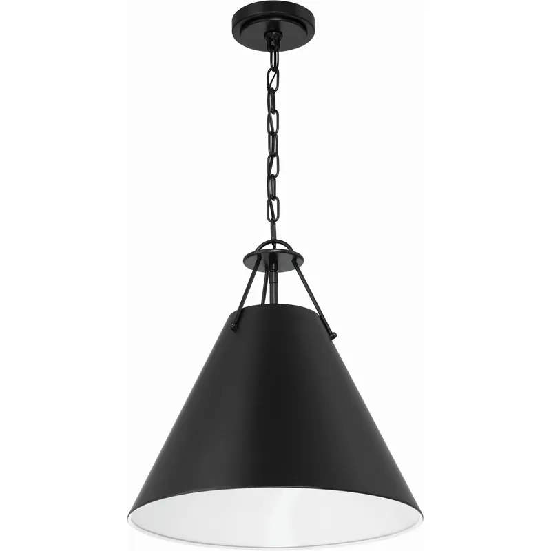 Xavier 3 Light 16 inch Matte Black Pendant Ceiling Light