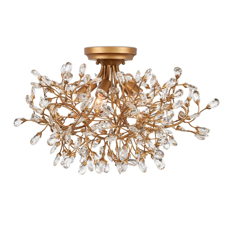 Crystal Bud Ceiling Light — Ceiling Semi Flush
