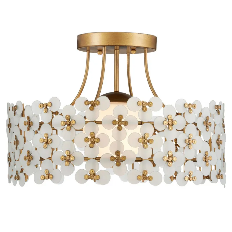 Spring Flower Semi Flush Ceiling Light — Ceiling Semi Flush