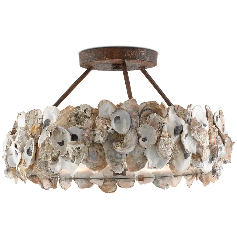 Oyster Semi Flush — Ceiling Semi Flush