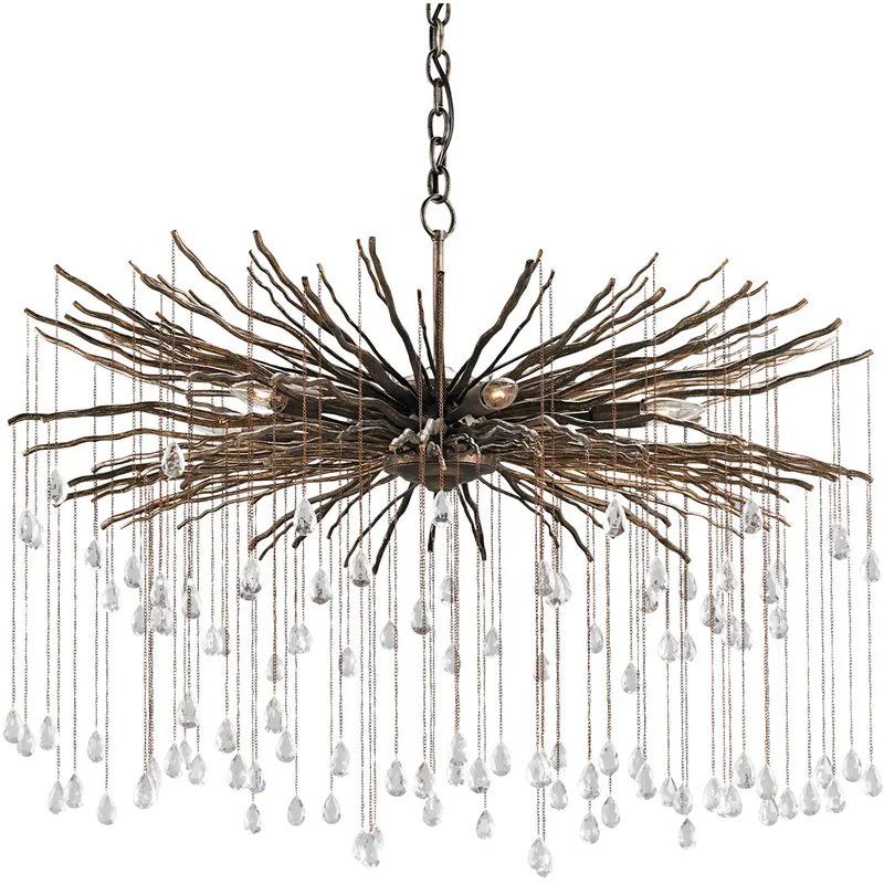 Fen 6 Light 38 inch Cupertino Chandelier Ceiling Light, Large