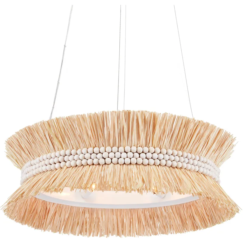 Seychelles 6 Light 33 inch Mole Black Chandelier Ceiling Light, Jamie Beckwith Collection