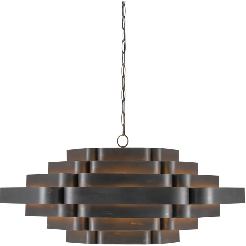 Bailey 6 Light 48 inch French Black Chandelier Ceiling Light, Bunny Williams Collection