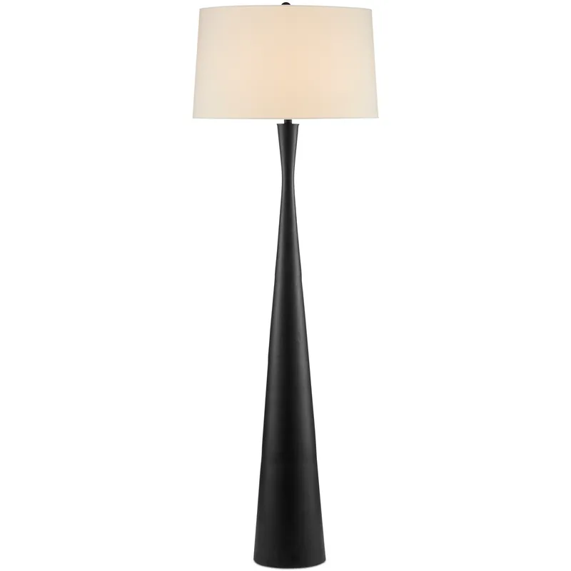 Montenegro 73 inch 150 watt Matte Black Floor Lamp Portable Light