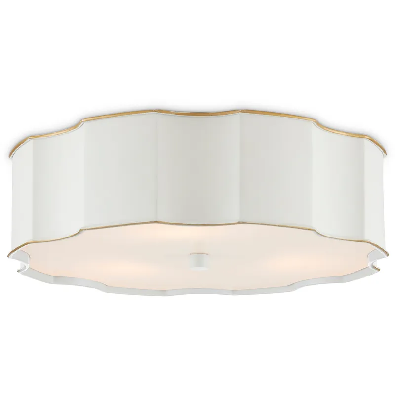 Wexford 3 Light 19.25 inch Snow White Flush Mount Ceiling Light