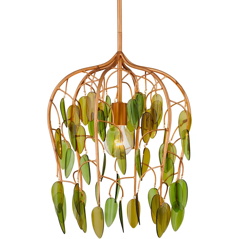 Midsummer 1 Light 16 inch Brass Pendant Ceiling Light