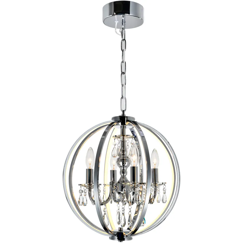 Abia LED 16 inch Chrome Up Chandelier Ceiling Light