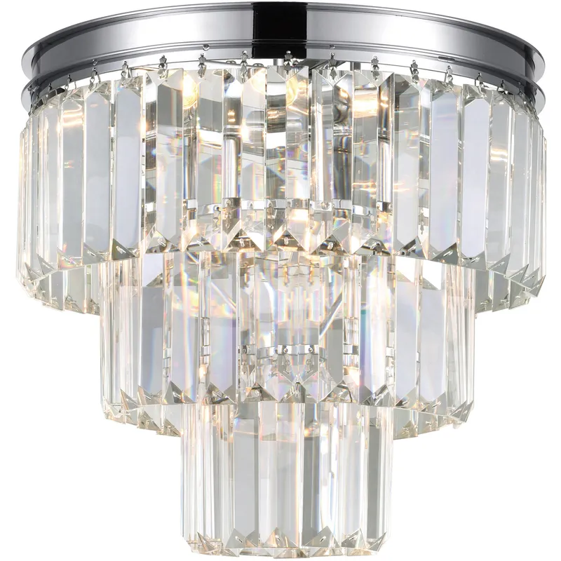 Weiss 8 Light 12 inch Chrome Flush Mount Ceiling Light