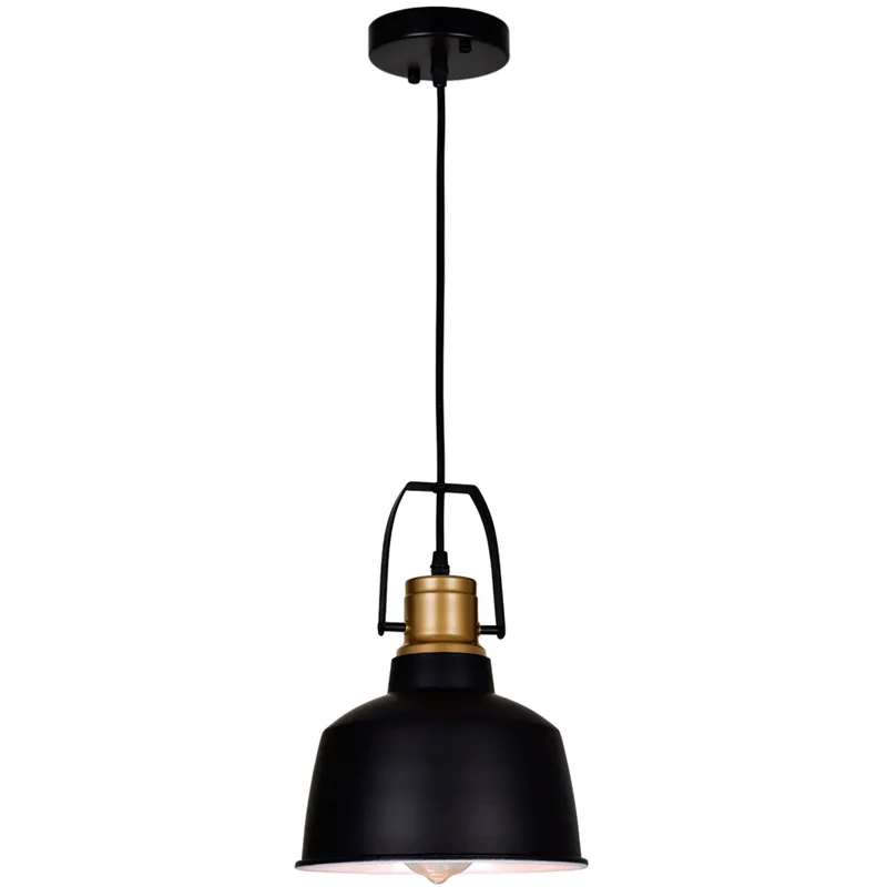 Elisa 1 Light 9 inch Black Down Pendant Ceiling Light