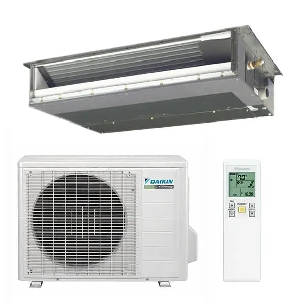 Daikin 12,000 BTU LV Series Concealed Duct Heat Pump Air Conditioning System - 15.5 SEER - R-410A