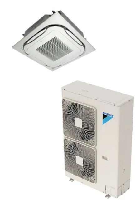 Daikin 36,000 BTU SkyAir Ceiling Cassette Ductless Mini-Split Heat Pump System - 17.6 SEER - R-410A