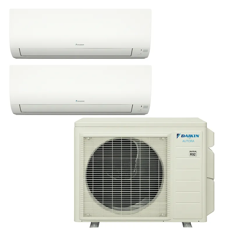 Daikin 3MXM24AVJU9 24,000 BTU 2-Zone Multi-Port Heat Pump - 12k 12k - R32