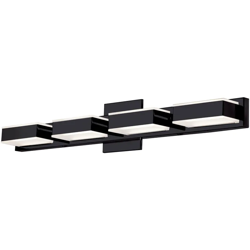 Modern LED 27 inch Matte Black Vanity Light Wall Light