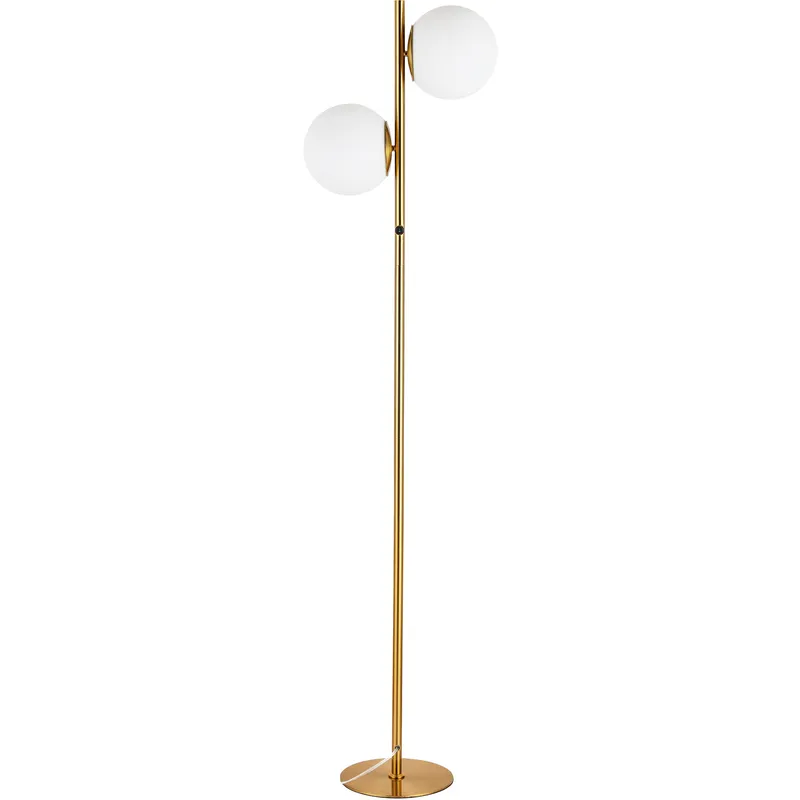 Folgar 66.75 inch 60 watt Aged Brass Decorative Floor Lamp Portable Light