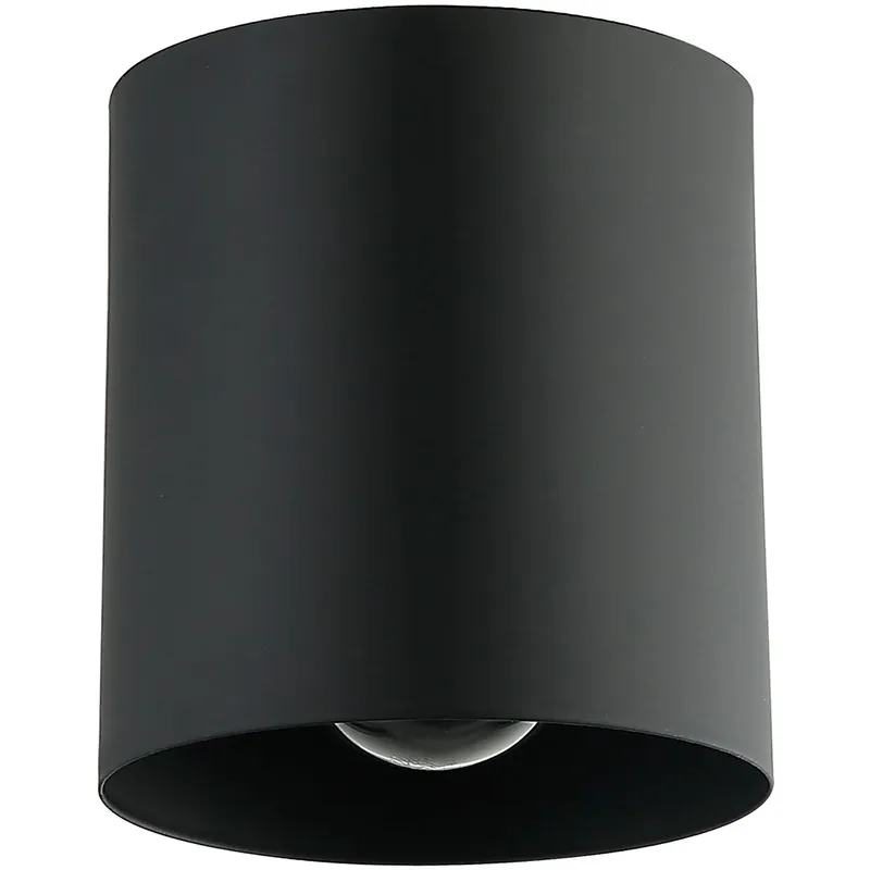 Theron 1 Light 4.75 inch Matte Black Flush Mount Ceiling Light
