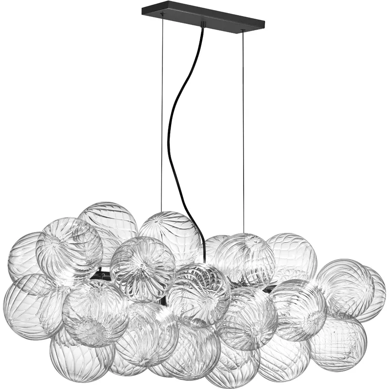 Charlize 10 Light 41 inch Matte Black Horizontal Pendant Ceiling Light