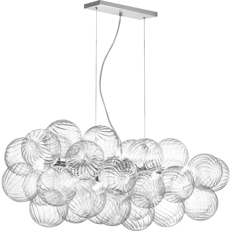 Charlize 10 Light 41 inch Polished Chrome Horizontal Pendant Ceiling Light