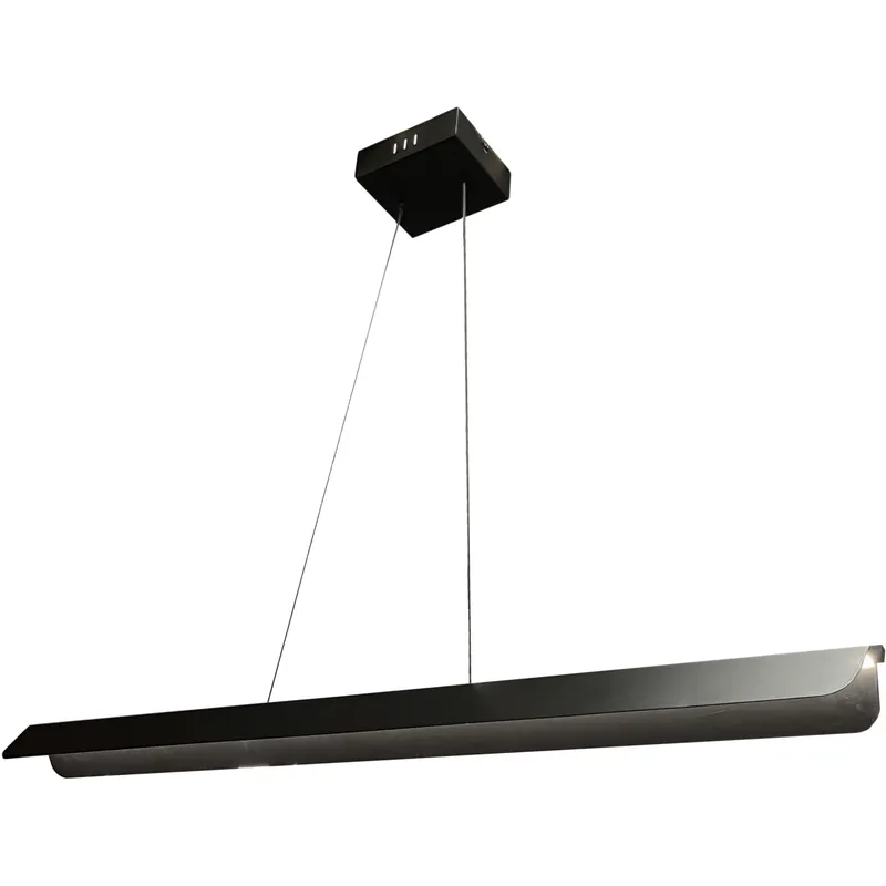 Pamelyn LED 48 inch Matte Black Horizontal Pendant Ceiling Light