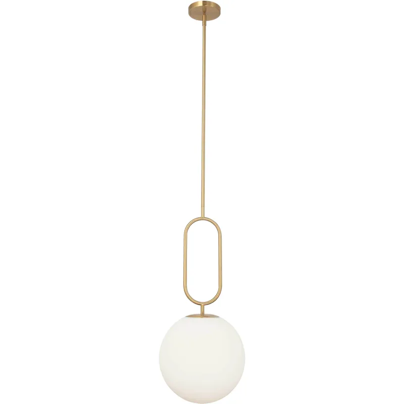 Simone 1 Light 12 inch Aged Brass Pendant Ceiling Light