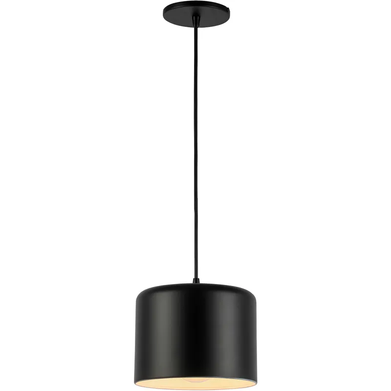 Emilia 1 Light 8 inch Matte Black Pendant Ceiling Light