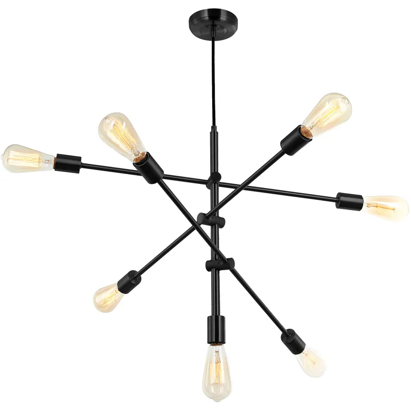 Transitional LED 28 inch Black Pendant Ceiling Light
