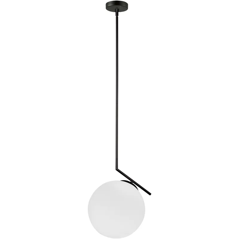 Orion 1 Light 14 inch Matte Black Pendant Ceiling Light