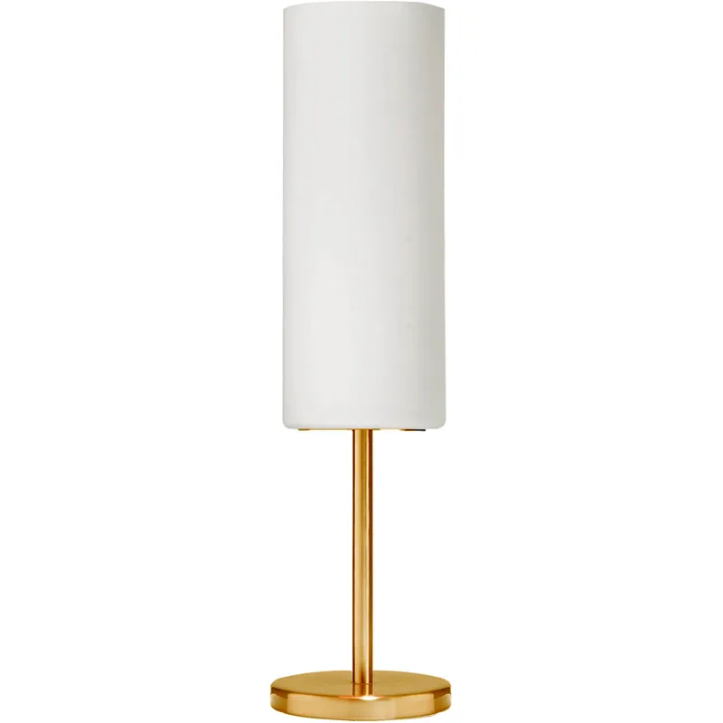 Paza 18 inch 100 watt Aged Brass with White Decorative Table Lamp Portable Light