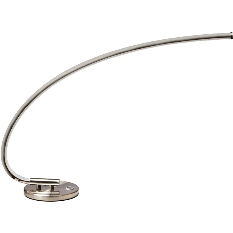Contemporary 19 inch 18.00 watt Satin Chrome Task Table Lamp Portable Light