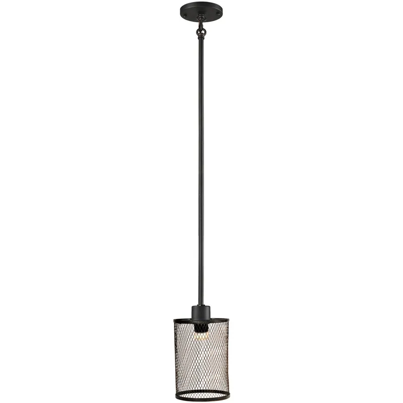 Springdale LED 4.75 inch Antique Bronze Mini Pendant Ceiling Light